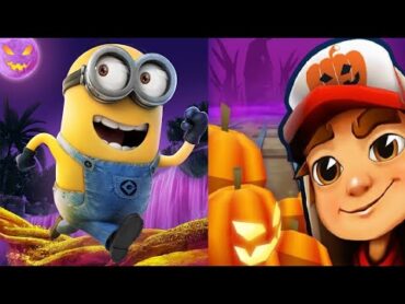 Subway Surfers Halloween 2020 Cambridge VS Despicable Me  Minion Rush New Update GINGERBREAD HOUSE