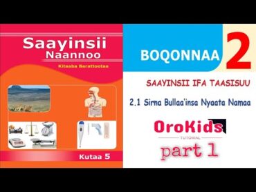 Saayinsii Naannoo Kutaa 5ffaa Boqonnaa 2  part.1