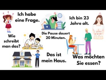 The BEST 150 Daily German Phrases for Beginners    A1 A2   in 2024