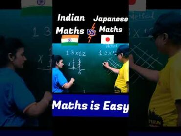 Indian vs Japanese Maths 🔥 Vedic Maths Trick for Fast Calculation  Speed Maths  trending shorts