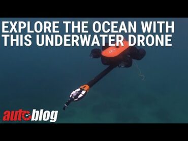 Explore the ocean blue with this underwater drone