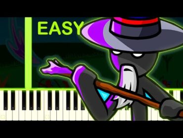 OBLIVION   STICK WAR LEGACY  EASY Piano Tutorial