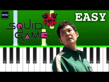 Squid Game  Mingle Game Song “Round and Round”  Easy Piano Tutorial