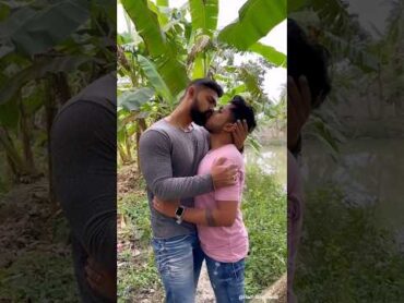 Indian Gay couple kissing Love loveislove kiss lgbt shorts viral shortsfeed trendingshorts