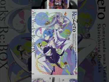 Minha Coleção Completa de Re:Zero e Artworks Exclusivas! 📚✨ rezero isekai manga anime