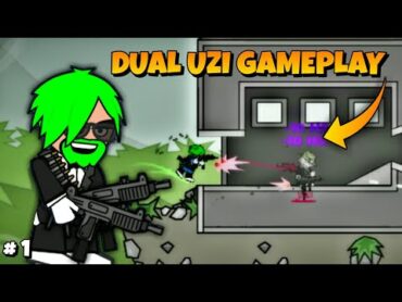 Dual &39;UZI&39; Gameplay In Mini Militia Classic 😁