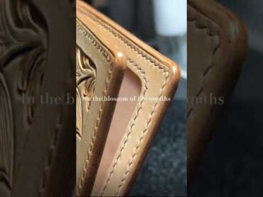 Leather carved hand book