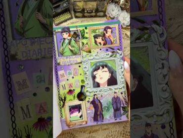 ASMR The Apothecary Diaries journal 薬屋のひとりごと🌿🧪💜📖💚✨asmr scrabooking 薬屋のひとりごと fyp diy