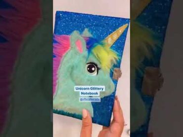 Mirada Unicorn with Horn Glitter Notebook/Diary Creative Writing Notebook for Kids