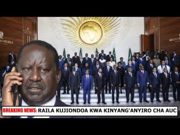 BREAKING NEWS: RAILA KUJIONDOA KWA UCHAGUZI WA AU KABLA YA UCHAGUZI WA MWEZI WA PILI 2025