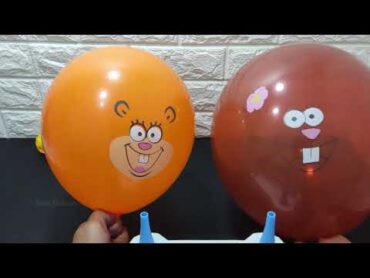 Blowing Up Lots of Balloons Spongebob Satisfying Video ASMR Relaxing