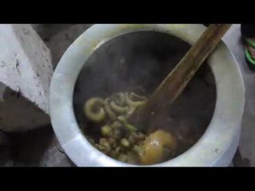 Traditional way of cooking UISA le sehna