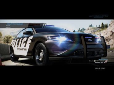 NFS Hot Pursuit Remastered  Escape To The Beach  Ford Police Interceptor Concept   0:34.55