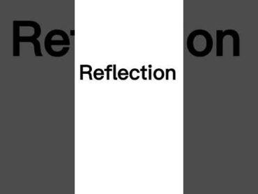 IPhone “Reflection” Ringtone