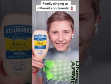 FAMILY SINGING AS DIFFERENT CONDIMENTS! 🥫shorts encanto sharpefamilysingers