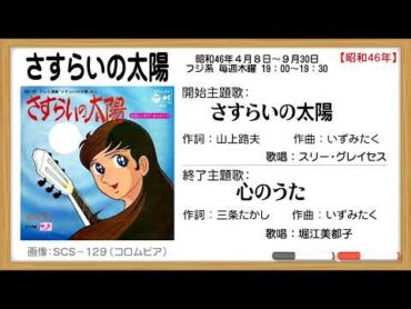 奇態なソノラマとコロムビアの棲み分け【昭和アニメソング史（75）】さすらいの太陽