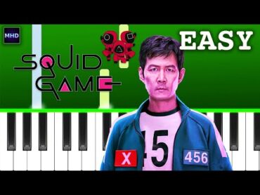 Squid Game  Mingle Game Song “Round and Round”  Piano Tutorial