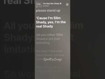 The Real Slim Shady Sped Up  Eminem