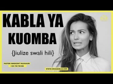 JE WAJUA KINACHOZUIA MAJIBU YA MAOMBI YAKO? Jifunze hapa