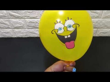 Blowing Up Lots of Balloons SpongeBob SquarePants ASMR Relaxing