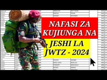 NAFASI MPYA ZA KUJIUNGA NA JESHI LA WANANCHI JWTZ JINSI YA KUTUMA MAOMBI AUGUST 2024