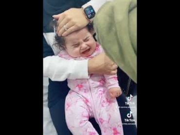 اطفال حلوين / اطفال بيبي كيوت baby/ تخريم حلق بنات صغار