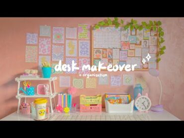 غيرت ديكور المكتب بأفكار رائعة  جولة بمكتبي aesthetic desk makeover