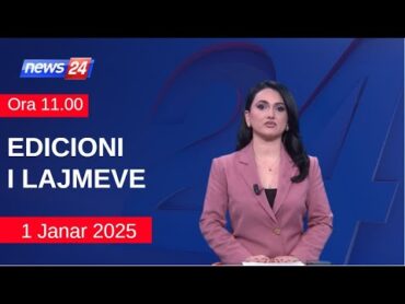 1 janar 2025 Edicioni i Lajmeve ne News24 ne studio Megi Latifi (Ora 11.00)