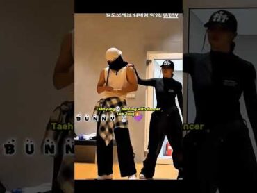 Taehyung💀 dancing with dancer Lee Jung🔥 taehyung shorts youtubeshorts leejung