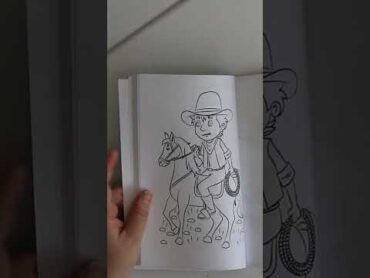 Cowboy and Cowgirl Coloring Pages coloring coloringbook