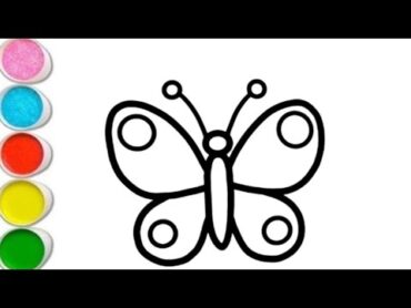 Drawing and coloring of butterfly 🦋 together in an easy way, hope you enjoy it