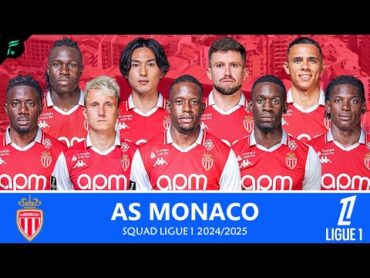 AS MONACO 🔴⚪️ SQUAD TEAMS for Ligue 1 Seasons 2024/2025  FAN Football Squad