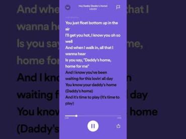 Usher: Hey Daddy (Daddy&39;s Home)(Sped Up)  Lyrics