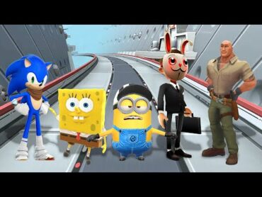 Sonic Dash 2 VS SpongeBob: Sponge on the Run VS Minion Rush VS Subway Surfers VS Jumanji