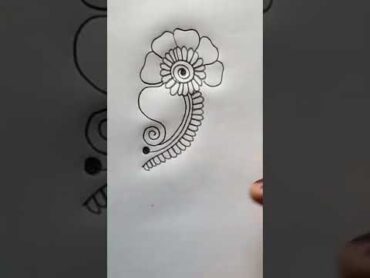 basic mehndi design stap by step easypencilmehndidesign