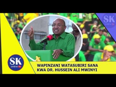 DR MWINYI ATUMA SALAMU NZITO KWA ALIESEMA KUWA CCM HAWAMTAKI SASA WANA MANENO GANI..