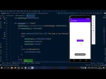 How to Add Sound on Button Click in Android Studio  Kotlin  Play Audio from URL in Android Example