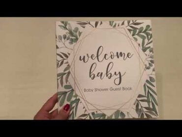 Baby Shower Guest Book  Welcome Baby  Unboxing