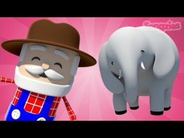 Old MacDonald Had A Farm  Elephant  Nursery Rhymes  Baby Songs  4K