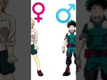 Mha GenderSwap edit  shorts animeshorts genderswap mha