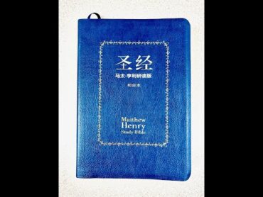 马太亨利研读版圣经真皮金边豪华版简体Matthew Henry Study Bible Chinese version