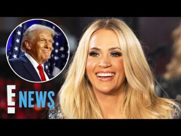 Carrie Underwood PERFORMING at Donald Trump&39;s 2025 Presidential Inauguration  E! News