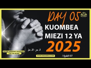 LIVE:MAOMBI YA KUMUAGIZA MUNGU // KUIOMBEA MAY 2025 // DAY 05