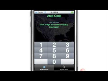 Area Codes iPhone App