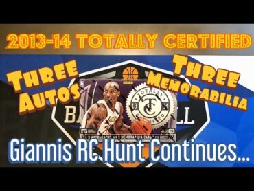 201314 Panini Totally Certified Basketball Hobby Box  GIANNIS ROOKIE CHASE CONTINUES!