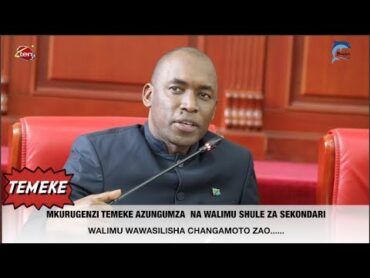 WALIMU WA SHULE SEKONDARI WAKUTANA NA MKURUGENZI TEMEKE WALEZA CHANGAMOTO ZAO...