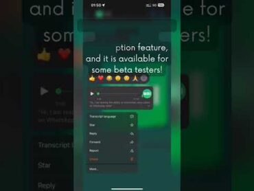 whatsapp voice message transcription feature