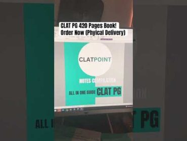 Best Books for Cracking *CLAT PG 2025* by CLAT POINT  ALL IN ONE GUIDE