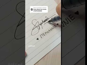 Signature idea for Stephannie tandatangan signatureideas signature lettering assinatura