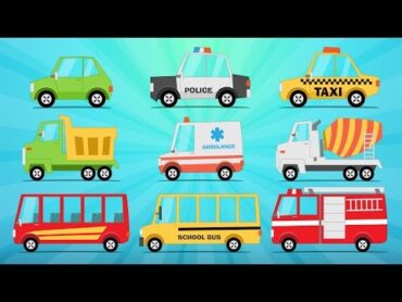 Learn Street Vehicles in English for Kids   تعليم وسائل النقل باللغة الإنجليزية للاطفال